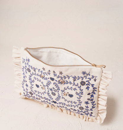 Mediterranean Garden Frill Pouch
