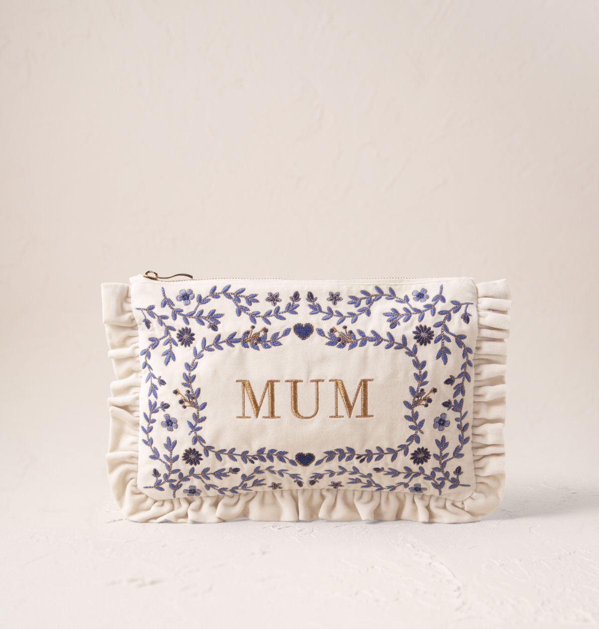 Mediterranean Garden Mum Frill Pouch