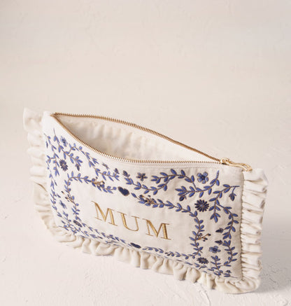 Mediterranean Garden Mum Frill Pouch