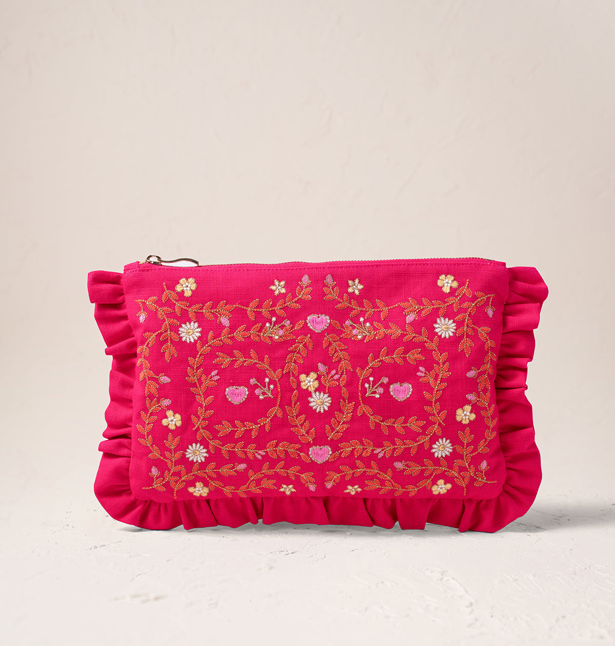 Mediterranean Garden Frill Pouch