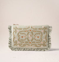 English Garden Frill Pouch