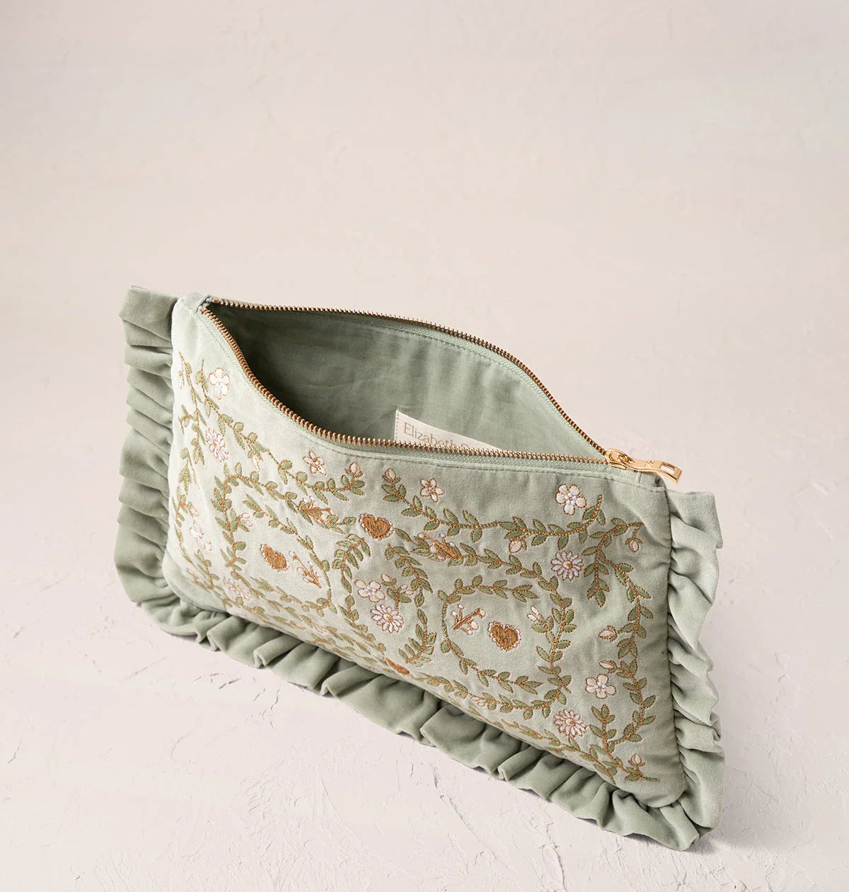 English Garden Frill Pouch