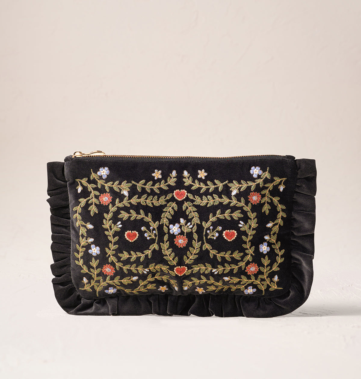 Mediterranean Garden Frill Pouch