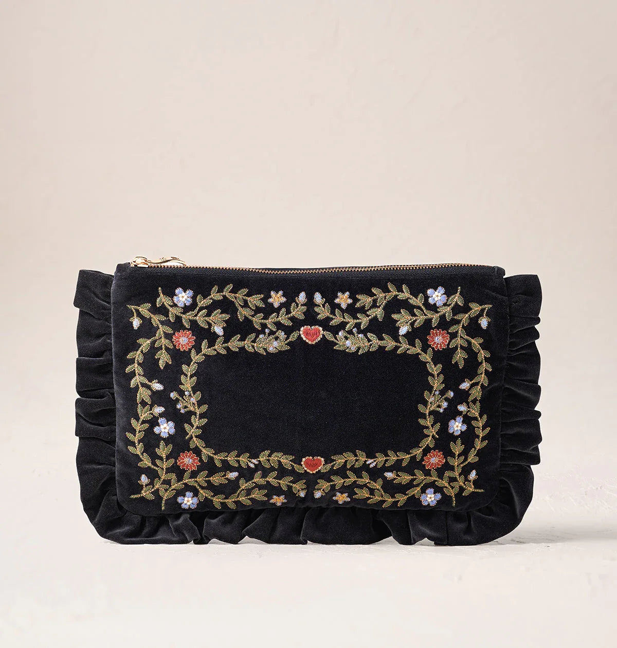 Mediterranean Garden Full Name Frill Pouch
