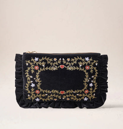 Mediterranean Garden Full Name Frill Pouch