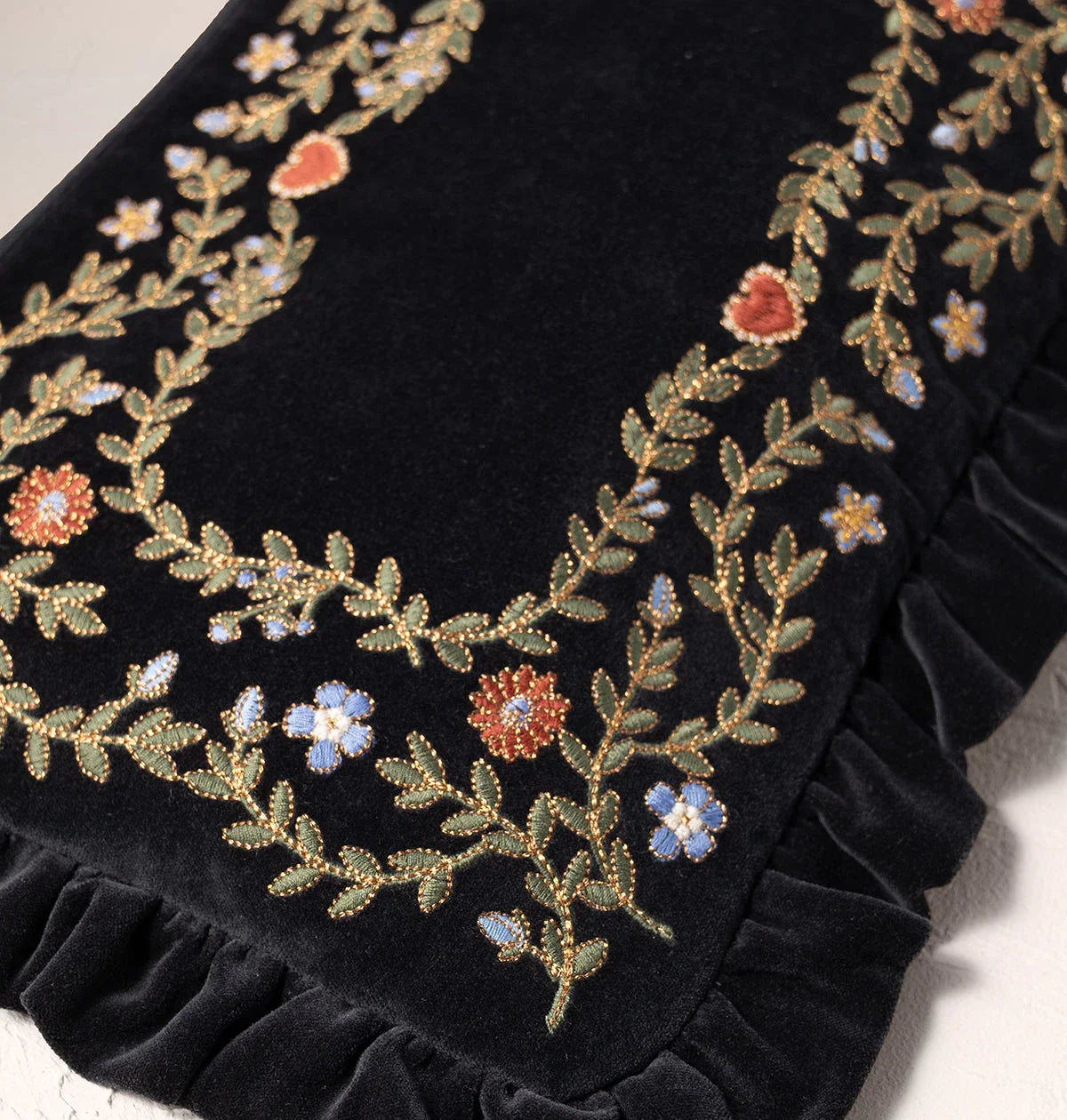 Mediterranean Garden Full Name Frill Pouch