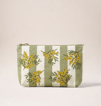 Mimosa Stripe Printed Everyday Pouch