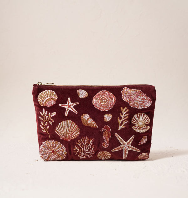 Ocean Treasures Velvet Everyday Pouch