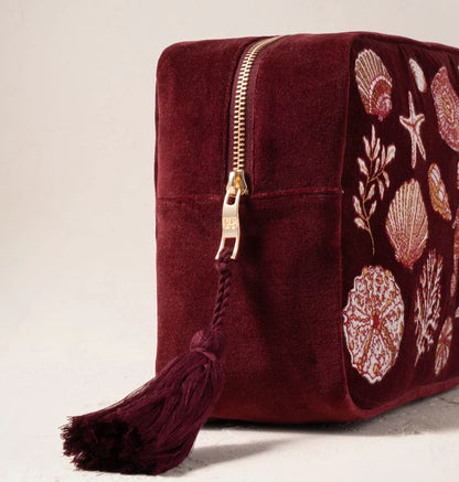 Ocean Treasures Velvet Wash Bag