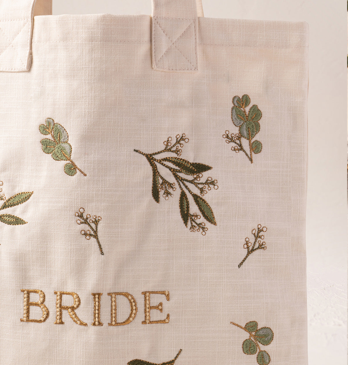 Olive Branch Bride Canvas Tote