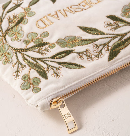 Olive Branch Bridesmaid Mini Pouch