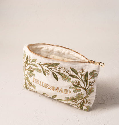 Olive Branch Bridesmaid Mini Pouch