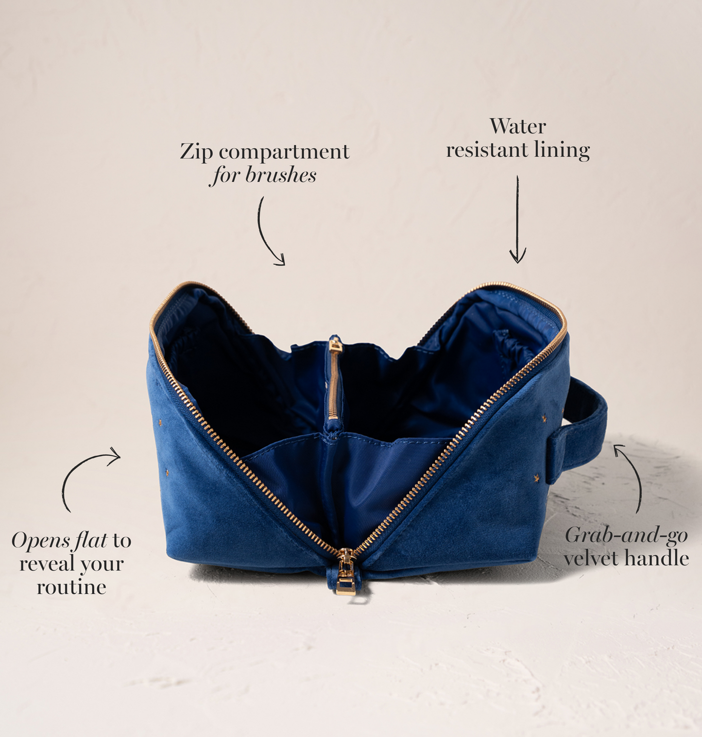 Baby Elephant Conservation Open Flat Makeup Bag