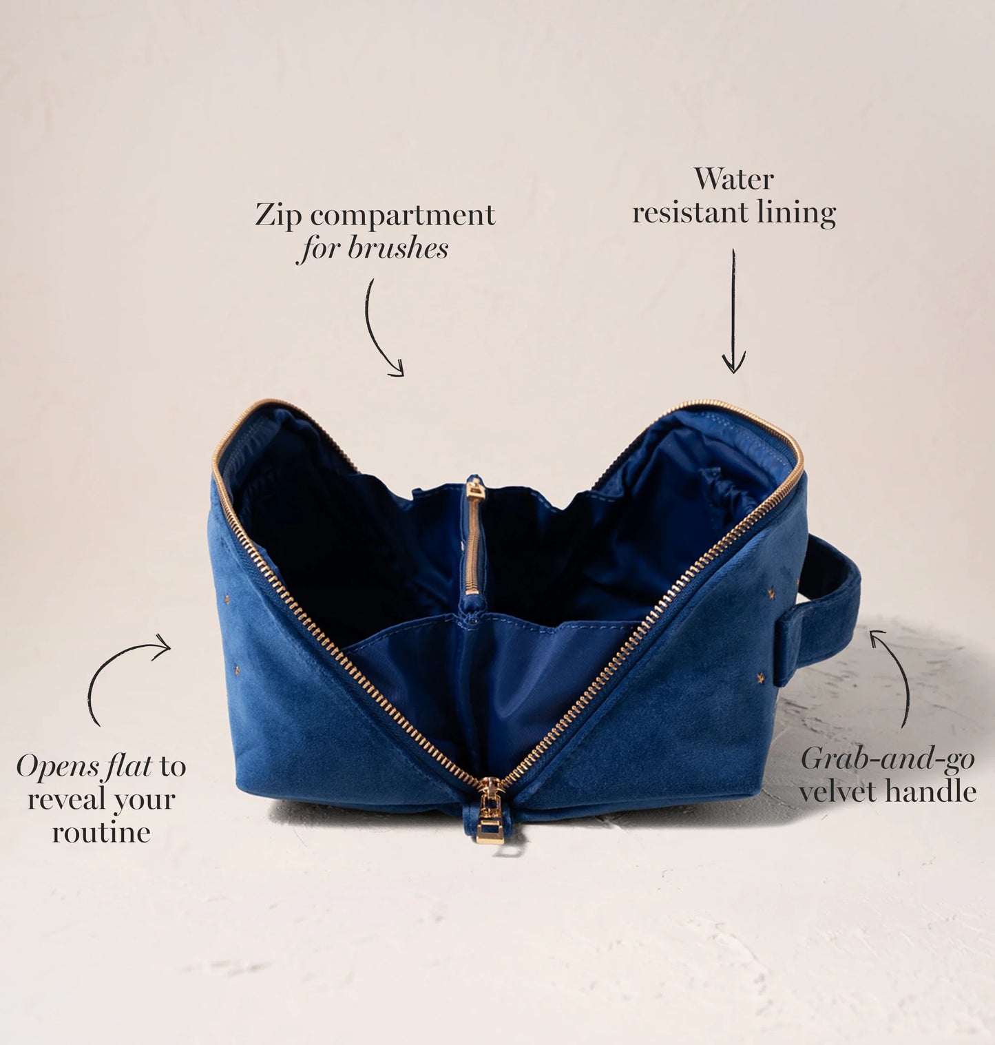 Baby Elephant Conservation Open Flat Makeup Bag
