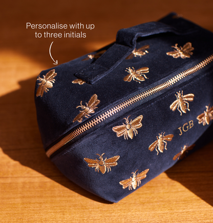 Honey Bee Open Flat Makeup Bag