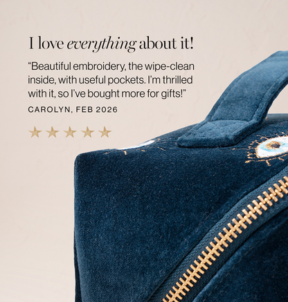 Mystical Eye Open Flat Makeup Bag
