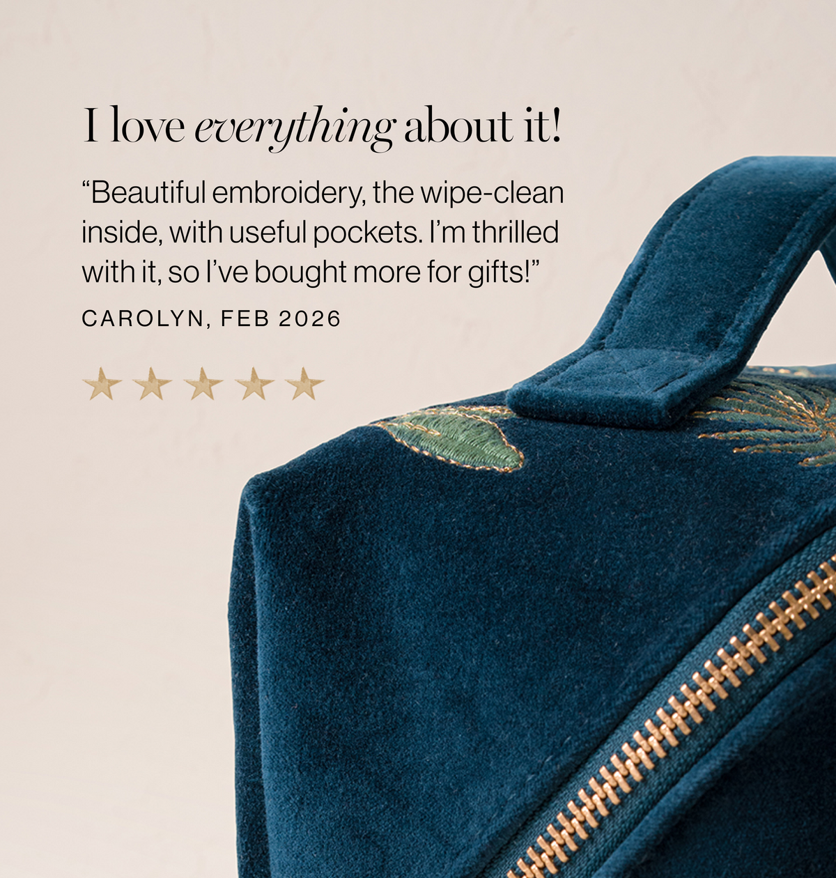 Tropical Rainforest Open Flat Makeup Bag