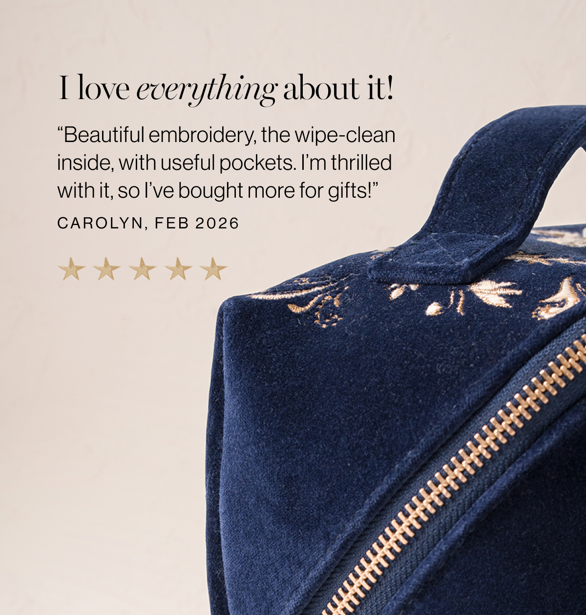 Provencal Bee Open Flat Makeup Bag