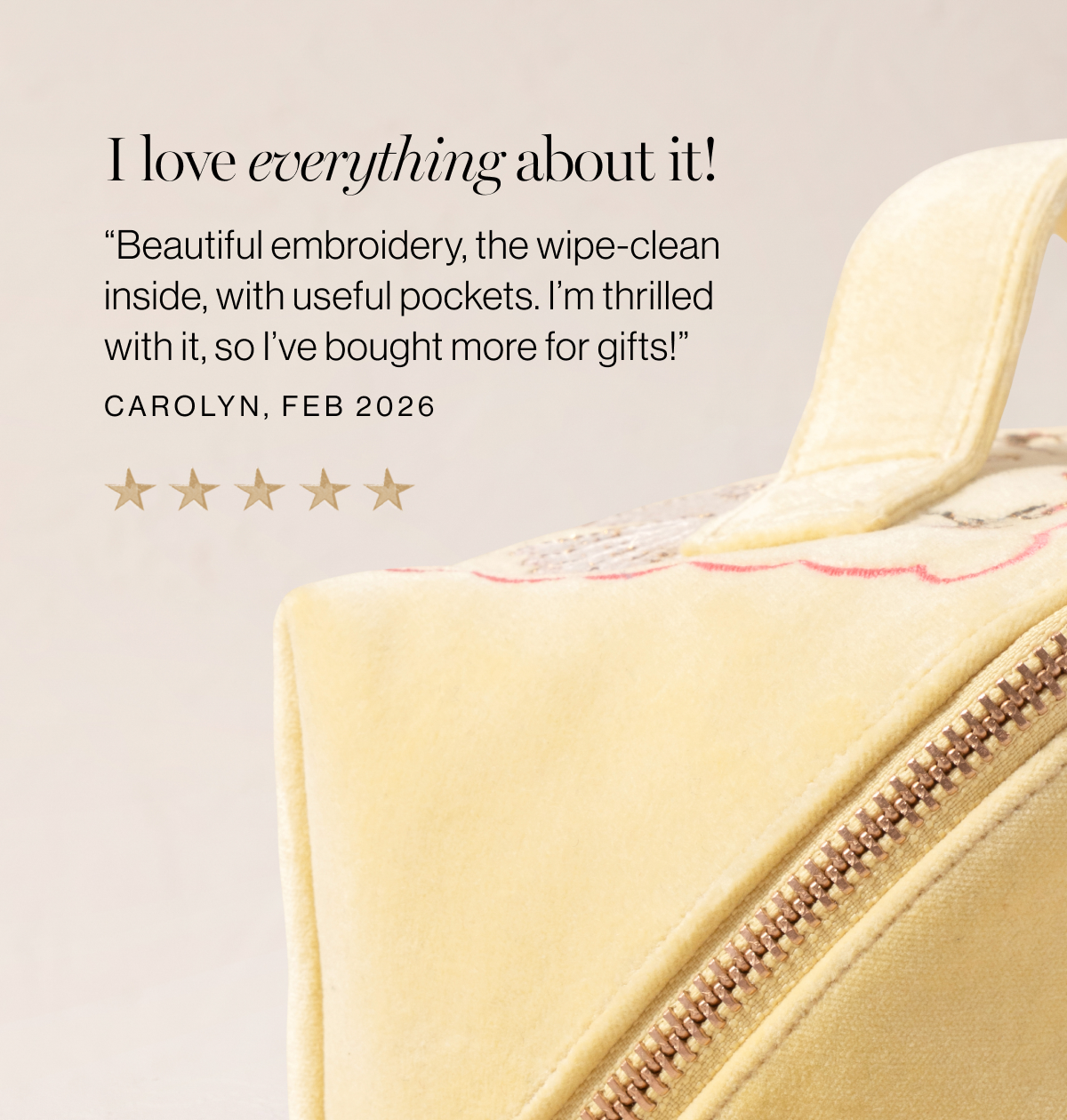 Love Birds Open Flat Makeup Bag