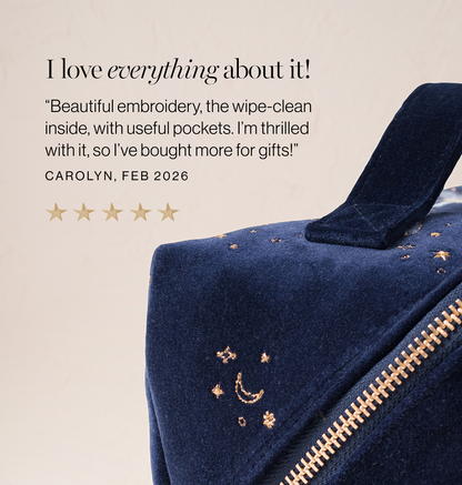 Mystical Whale Open Flat Makeup Bag