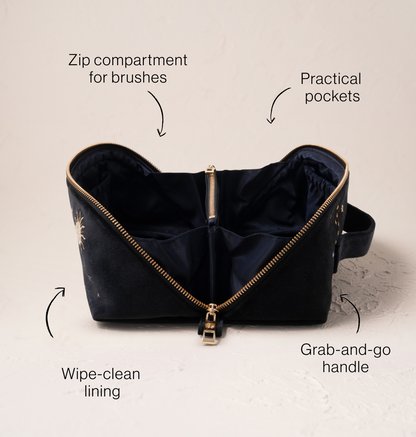 Aurora Lights Open Flat Makeup Bag