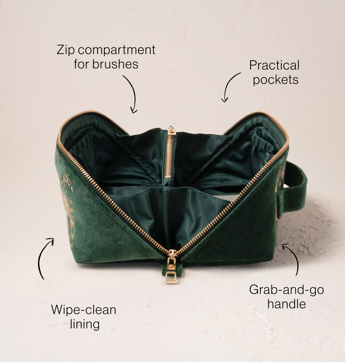 Wild Wonders Open Flat Makeup Bag