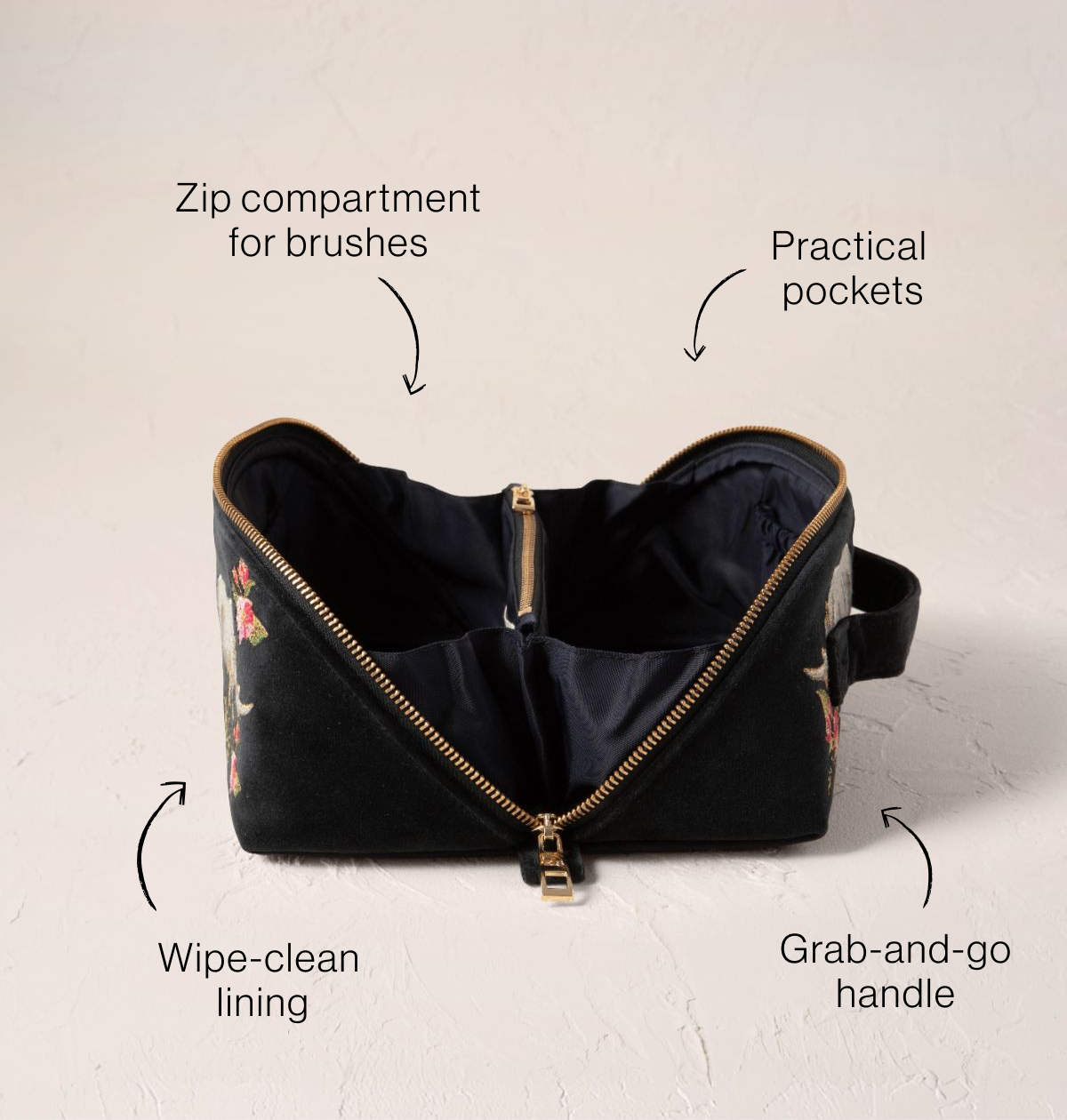 Wild Rhino Open Flat Makeup Bag
