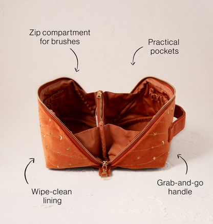 Mystical Lion Open Flat Makeup Bag