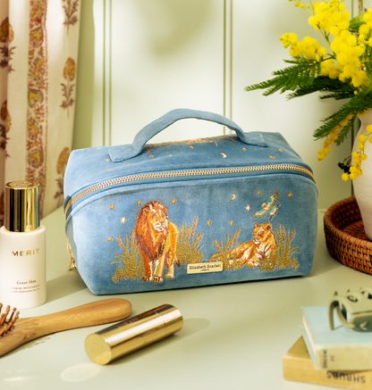 Lion Pride Open Flat Makeup Bag