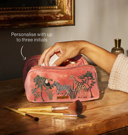 World Wildlife Open Flat Makeup Bag
