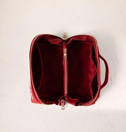 Wild Leopard Open Flat Makeup Bag