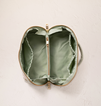Pressed Flowers Open Flat Makeup Bag