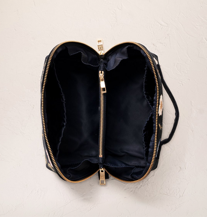 Pressed Flowers Open Flat Makeup Bag