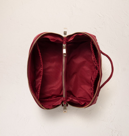 Camellia Romance Open Flat Makeup Bag