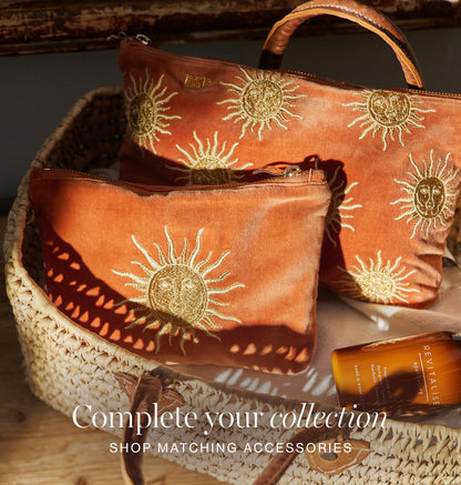 Sun Goddess Open Flat Makeup Bag