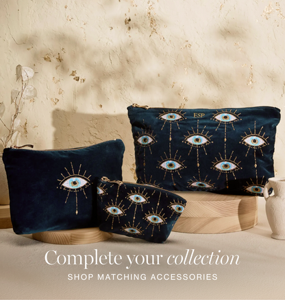 Mystical Eye Open Flat Makeup Bag