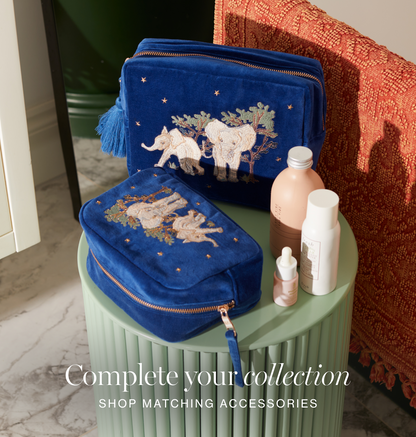 Baby Elephant Conservation Open Flat Makeup Bag