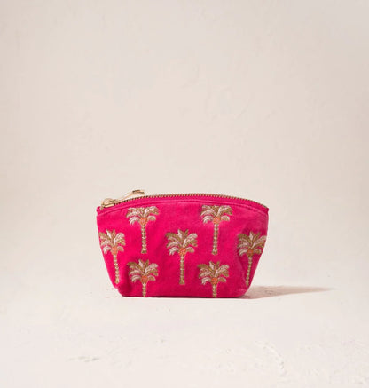 Palms Velvet Coin Purse