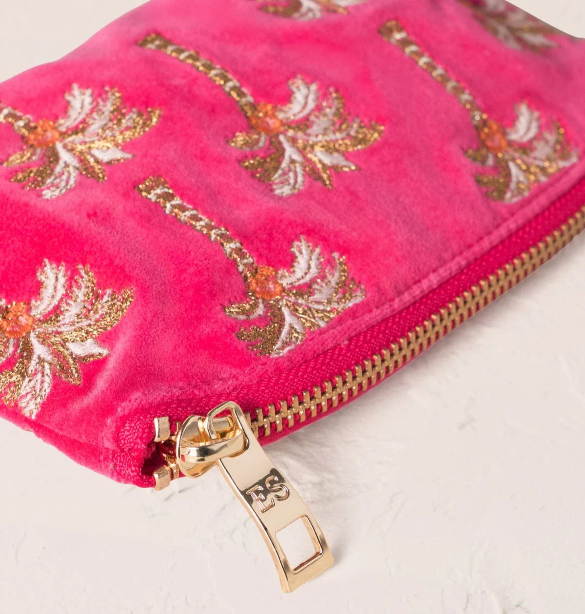 Palms Velvet Coin Purse