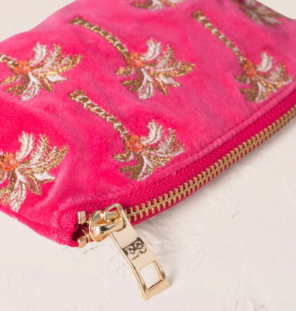 Palms Velvet Coin Purse