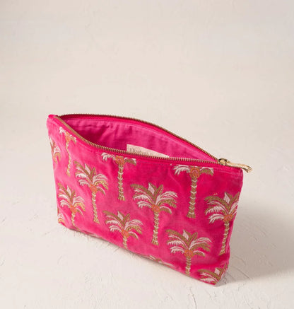 Palms Velvet Everyday Pouch
