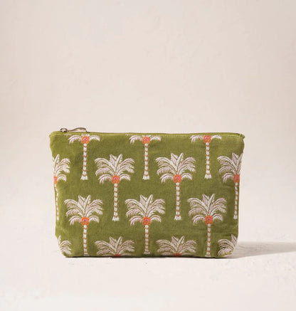 Palms Velvet Everyday Pouch