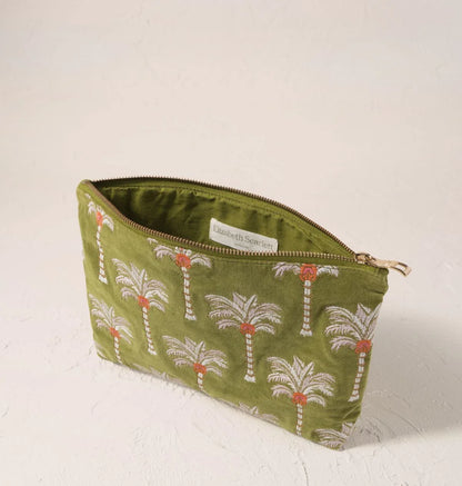 Palms Velvet Everyday Pouch