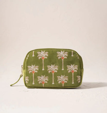 Palms Velvet Makeup Bag