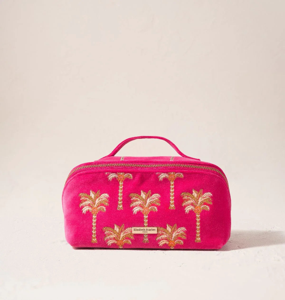 Palms Velvet Open Flat Makeup Bag