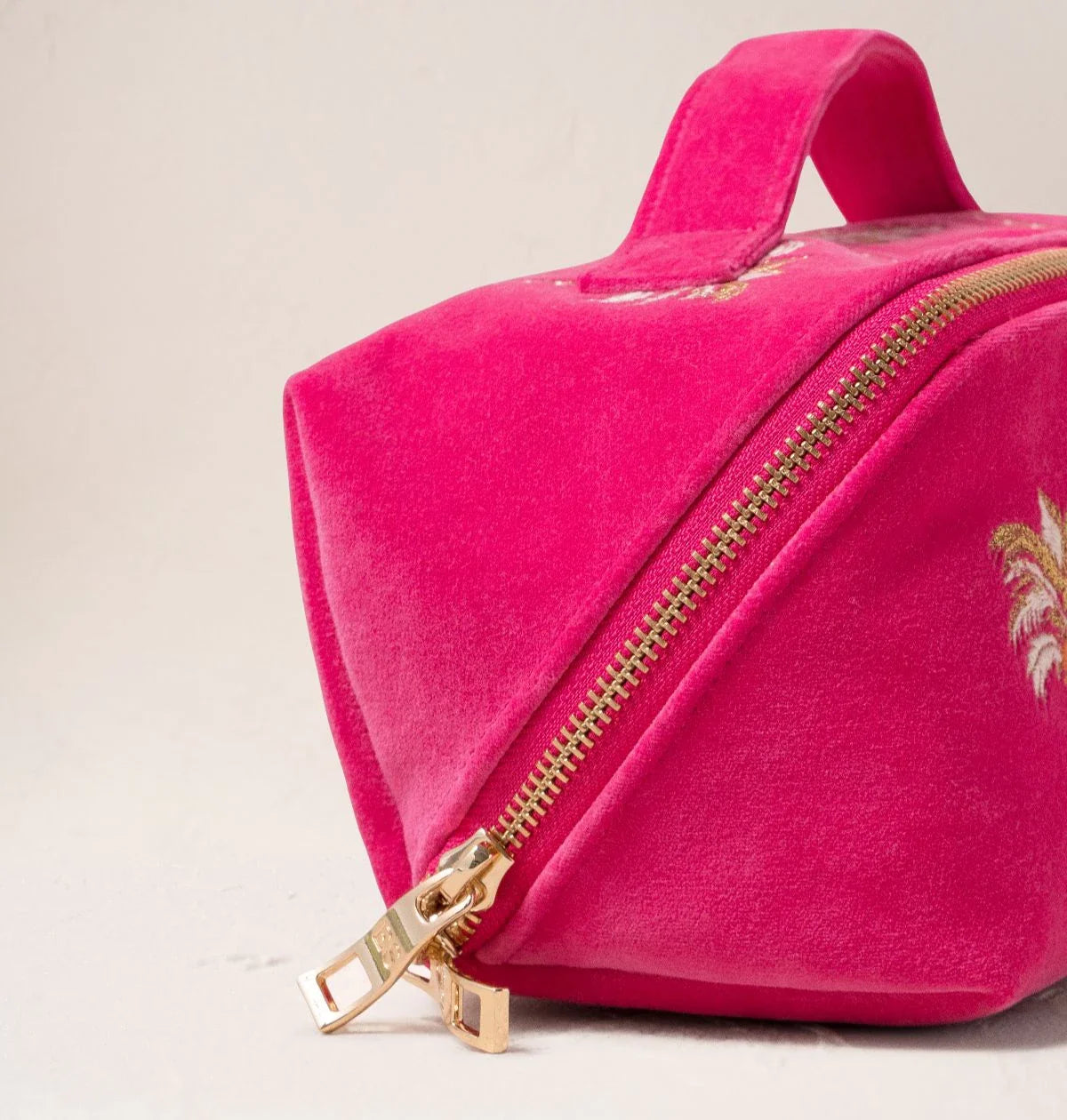 Palms Velvet Open Flat Makeup Bag