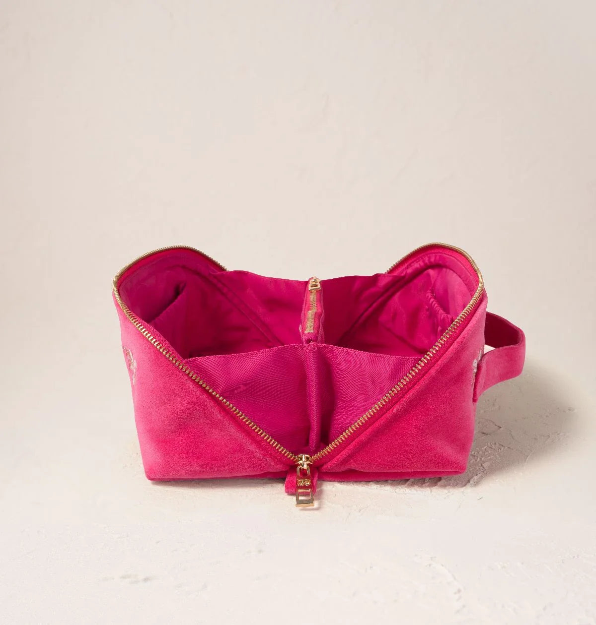 Palms Velvet Open Flat Makeup Bag