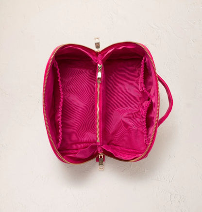 Palms Velvet Open Flat Makeup Bag