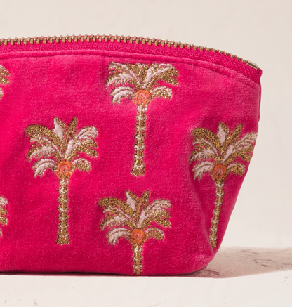 Palms Velvet Coin Purse