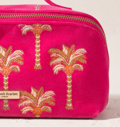 Palms Velvet Open Flat Makeup Bag